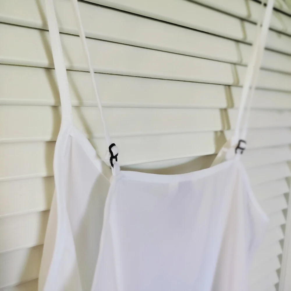 Knox Rose Women's White Slip Chemise Size Medium Adjustable Straps